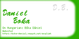 daniel boka business card